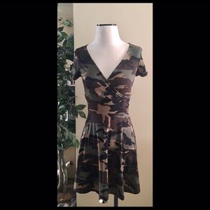 Camouflage Mini Dress Size Small NWOT